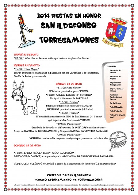 Programa de Fiestas San Ildefonso 2014