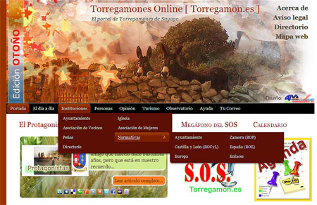 Volcado de pantalla de la Edición Otoño 2010 de Torregamones OnLine
